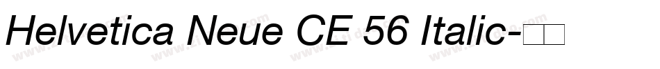 Helvetica Neue CE 56 Italic字体转换